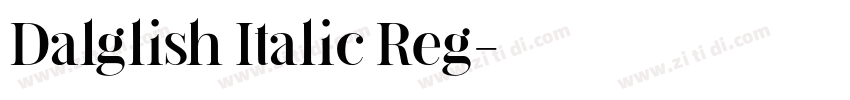 Dalglish Italic Reg字体转换